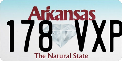 AR license plate 178VXP