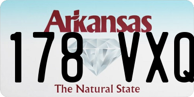 AR license plate 178VXQ