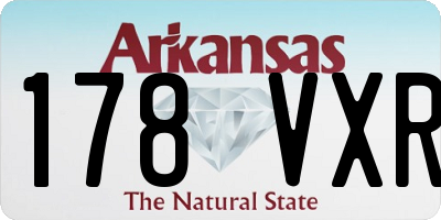 AR license plate 178VXR