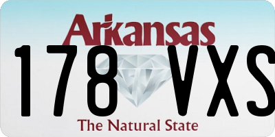 AR license plate 178VXS