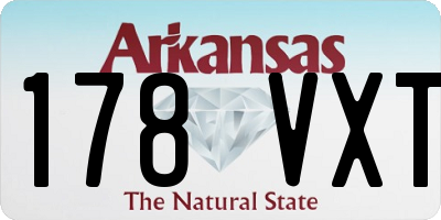 AR license plate 178VXT