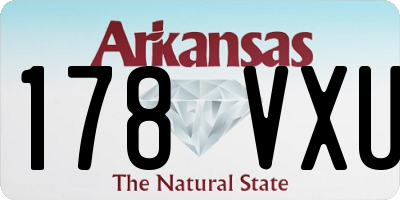 AR license plate 178VXU