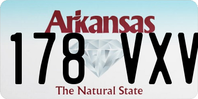 AR license plate 178VXV