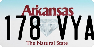 AR license plate 178VYA