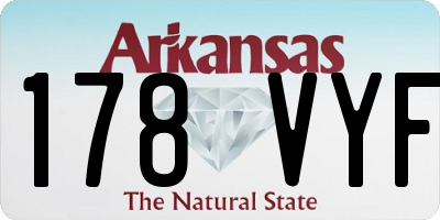AR license plate 178VYF