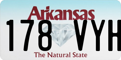 AR license plate 178VYH