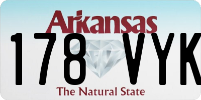 AR license plate 178VYK