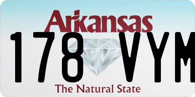 AR license plate 178VYM