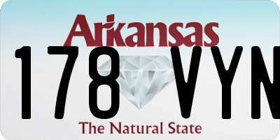 AR license plate 178VYN