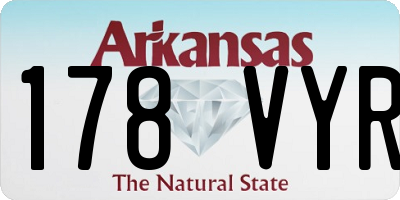 AR license plate 178VYR
