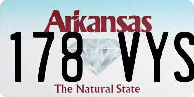 AR license plate 178VYS