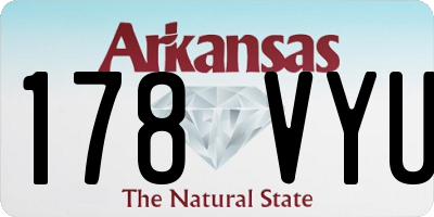 AR license plate 178VYU