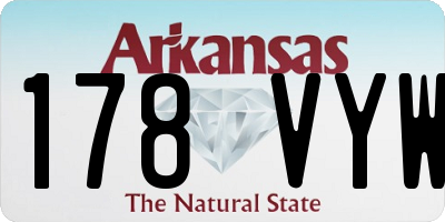 AR license plate 178VYW