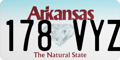 AR license plate 178VYZ