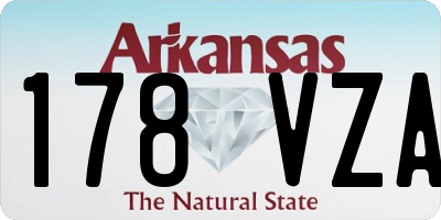 AR license plate 178VZA
