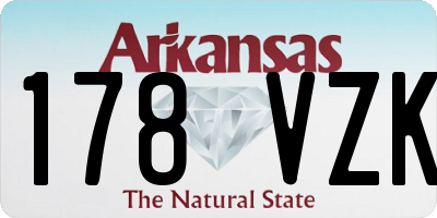 AR license plate 178VZK