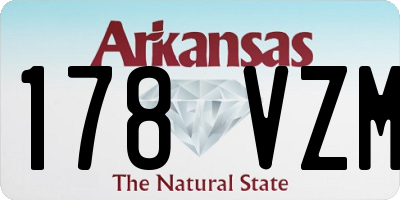 AR license plate 178VZM