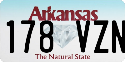 AR license plate 178VZN