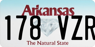 AR license plate 178VZR
