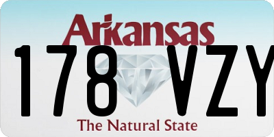 AR license plate 178VZY