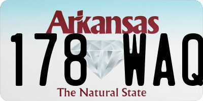 AR license plate 178WAQ