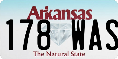 AR license plate 178WAS