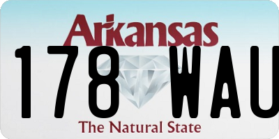 AR license plate 178WAU