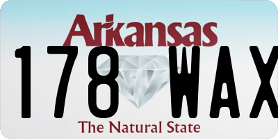 AR license plate 178WAX
