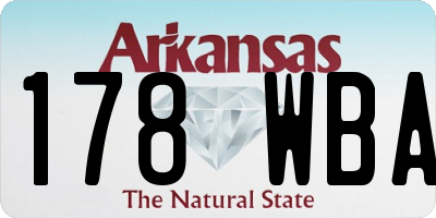 AR license plate 178WBA
