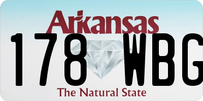 AR license plate 178WBG