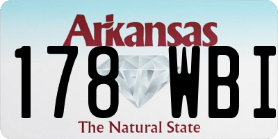 AR license plate 178WBI