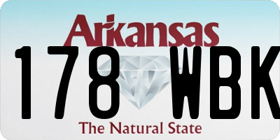 AR license plate 178WBK