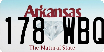 AR license plate 178WBQ