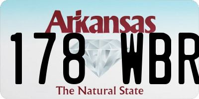 AR license plate 178WBR