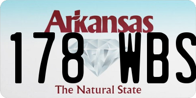 AR license plate 178WBS