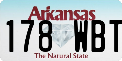 AR license plate 178WBT