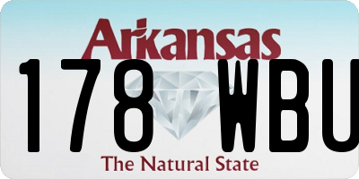AR license plate 178WBU