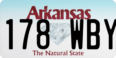 AR license plate 178WBY