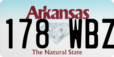 AR license plate 178WBZ