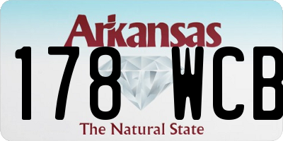 AR license plate 178WCB