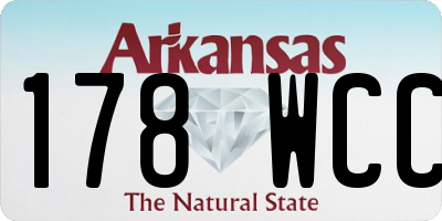 AR license plate 178WCC