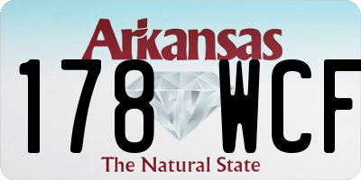 AR license plate 178WCF