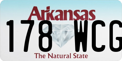 AR license plate 178WCG