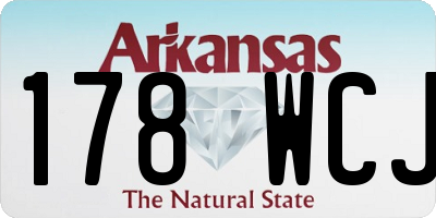 AR license plate 178WCJ