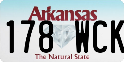 AR license plate 178WCK