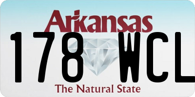 AR license plate 178WCL