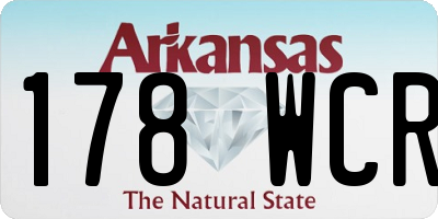 AR license plate 178WCR