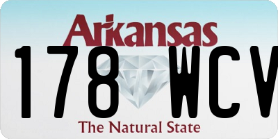 AR license plate 178WCV