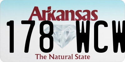 AR license plate 178WCW