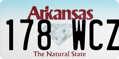 AR license plate 178WCZ